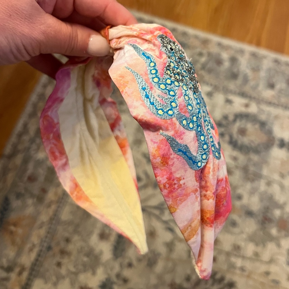Namjosh x Anthropologie Embroidered Octopus Headband